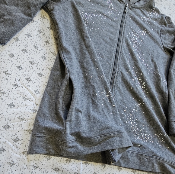 Quacker Factory Iridescent Bling Sweatshirt - Picture 3 of 10